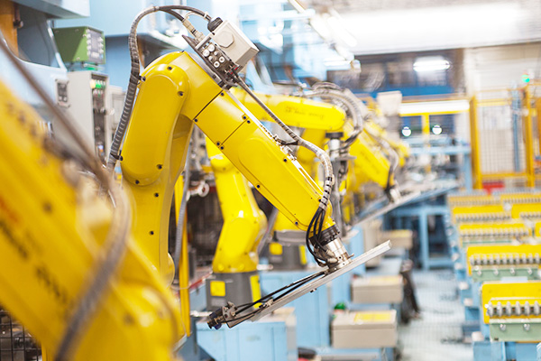 ロボットを使った自働搬送ライン